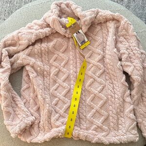 Eddie Bauer Blush Textured Fleece Pullover